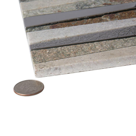 Villa Pyramids Quartz & Glass Mosaic Tile | Tile Club