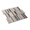 Villa Rapids Gray Marble & Glass Mosaic Tile | Tile Club