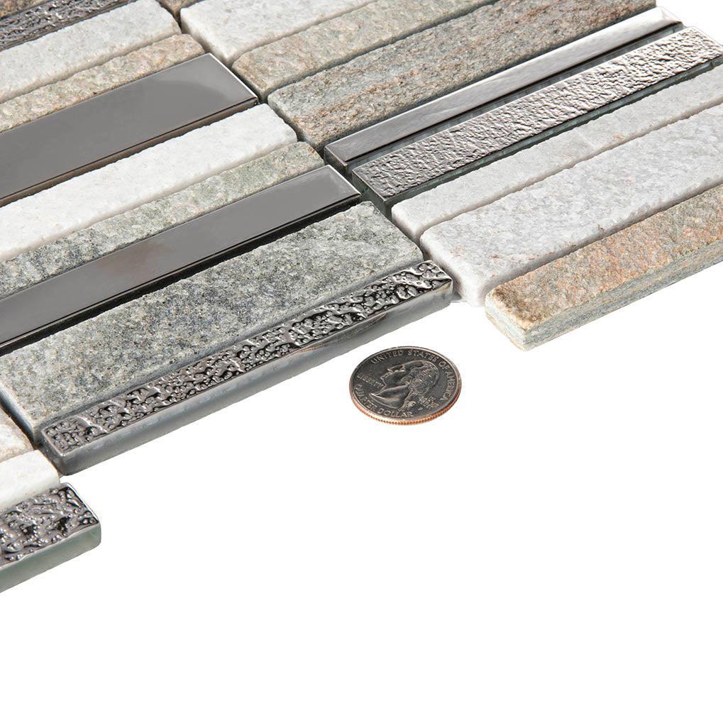 Villa Rapids Quartz & Glass Mosaic Tile | Tile Club