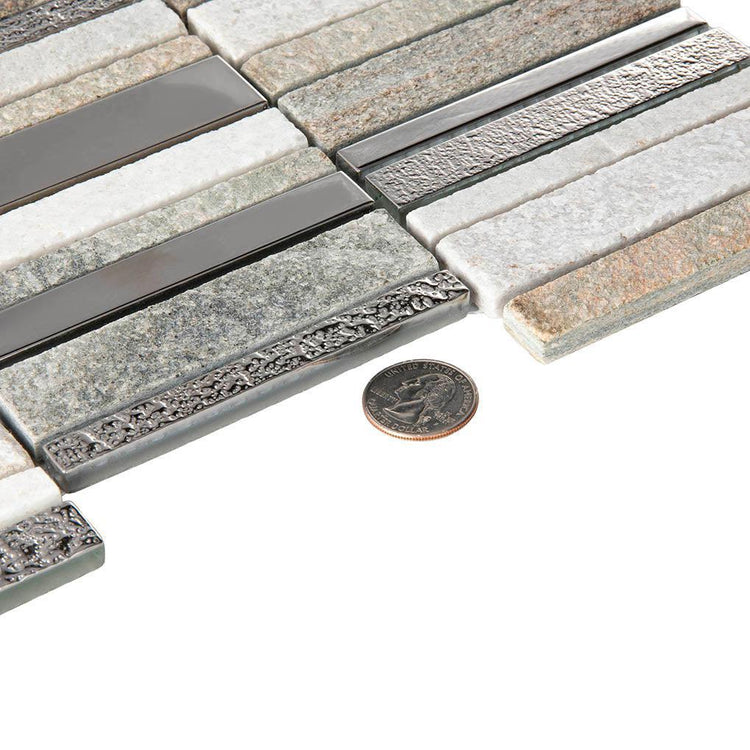 Villa Rapids Quartz & Glass Mosaic Tile | Tile Club