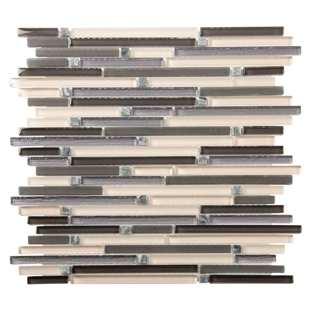 Waterfall Grafitti Glass & Marble Mosaic Tile Sample