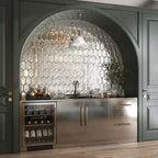 4x8 Beveled Antique Mirror Glass Hexagon Tile Sample | Tile Club