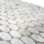 Bianco Carrara Oval Mosaic Tile | Tile Club