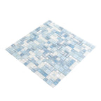 Blue Mini Versailles Glass Mosaic Tile | Tile Club