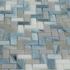 Blue Pearl Herringbone Mosaic Tile | Tile Club