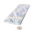 Calacatta Bluette Polished Marble Subway Tile 4x12 | Tile Club