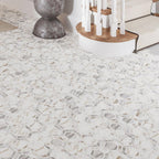 Calacatta Gold marble hexagon tile flooring