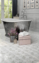 5" Calacatta Gold & Thassos Hexagon Polished Mosaic Tile | Tile Club