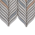 Chateau White Sprig Ceramic Mosaic Tile | Tile Club