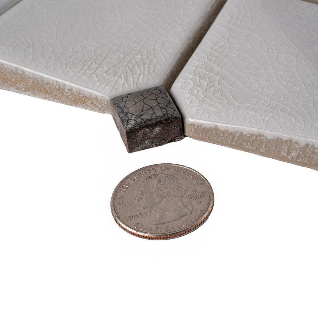 Chateau White Square Ceramic Mosaic Tile | Tile Club