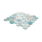Coastal Dreams Hexagon Glass Mosaic Tile | Tile Club