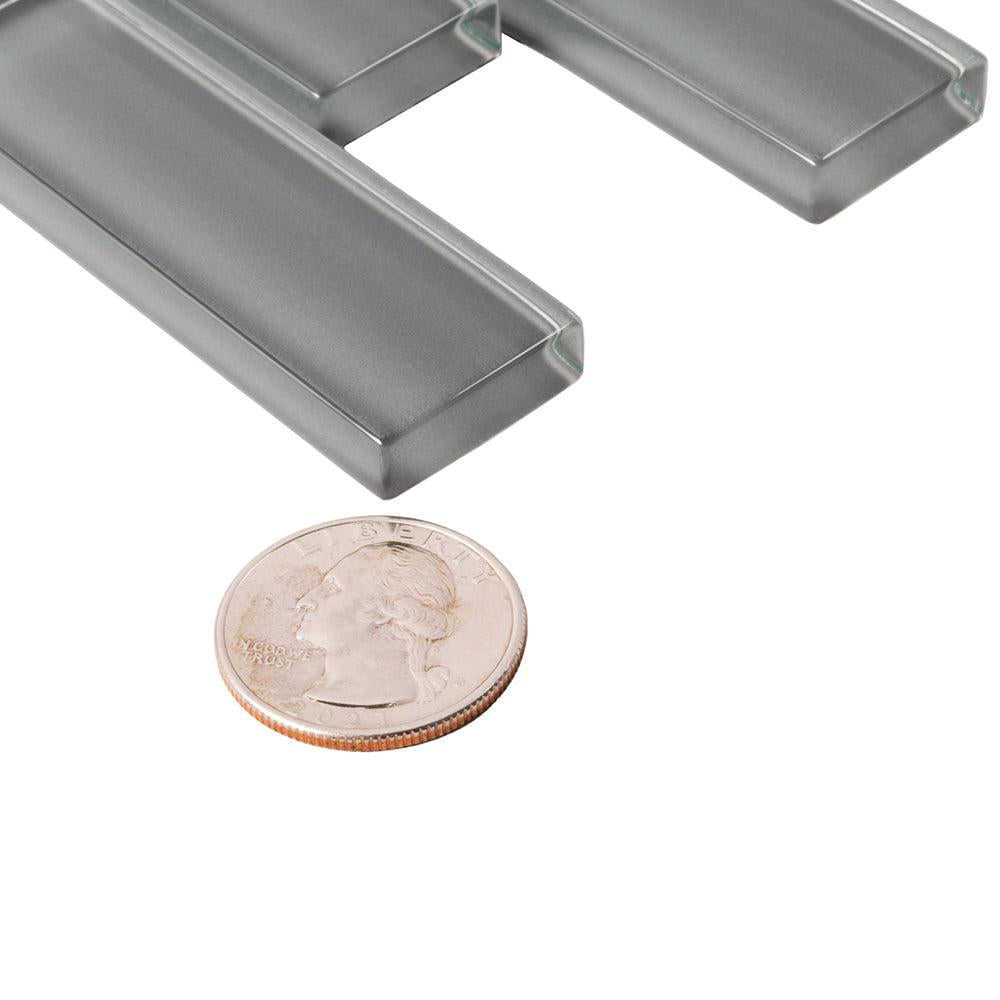 Cool Gray Glass Brick Tile | Tile Club