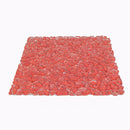 Diamond Red Glass Pebble Mosaic Tile | Tile Club