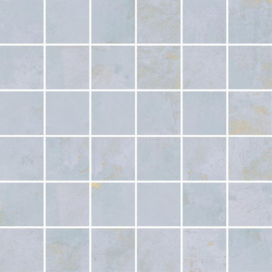 Gilded Age Blue Porcelain Mosaic | Tile Club