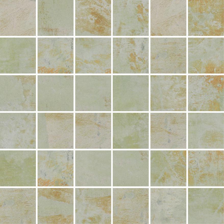 Gilded Age Green Porcelain Mosaic | Tile Club
