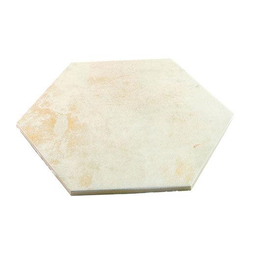 Gilded Age Ivory Hexagon Porcelain Tile | Tile Club