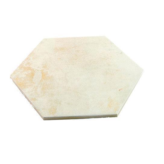 Gilded Age Ivory Hexagon Porcelain Tile | Tile Club