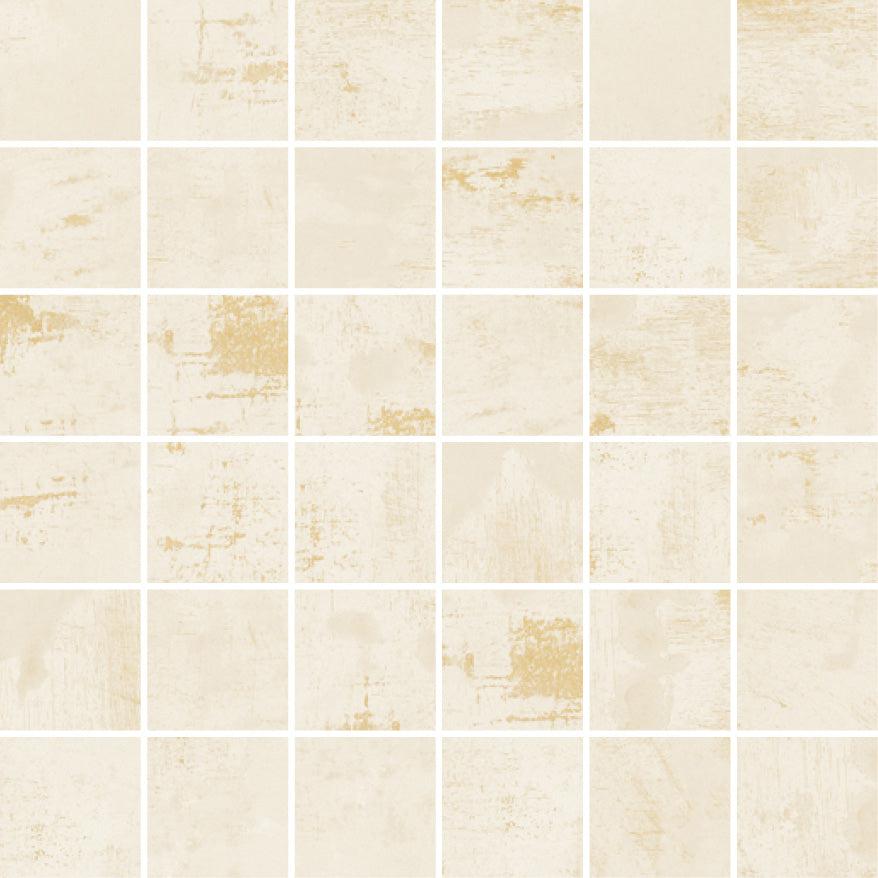 Gilded Age Ivory Porcelain Mosaic | Tile Club