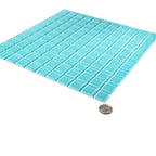 Glacier Aqua 1X1 Polished Glass Tile | Tile Club