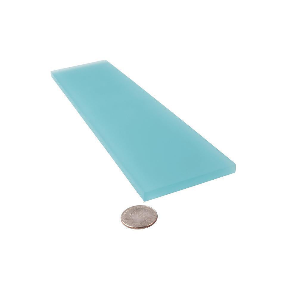 Glacier Aqua 3X12 Frosted Glass Tile | Tile Club