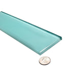 Glacier Aqua 3X12 Polished Glass Tile | Tile Club