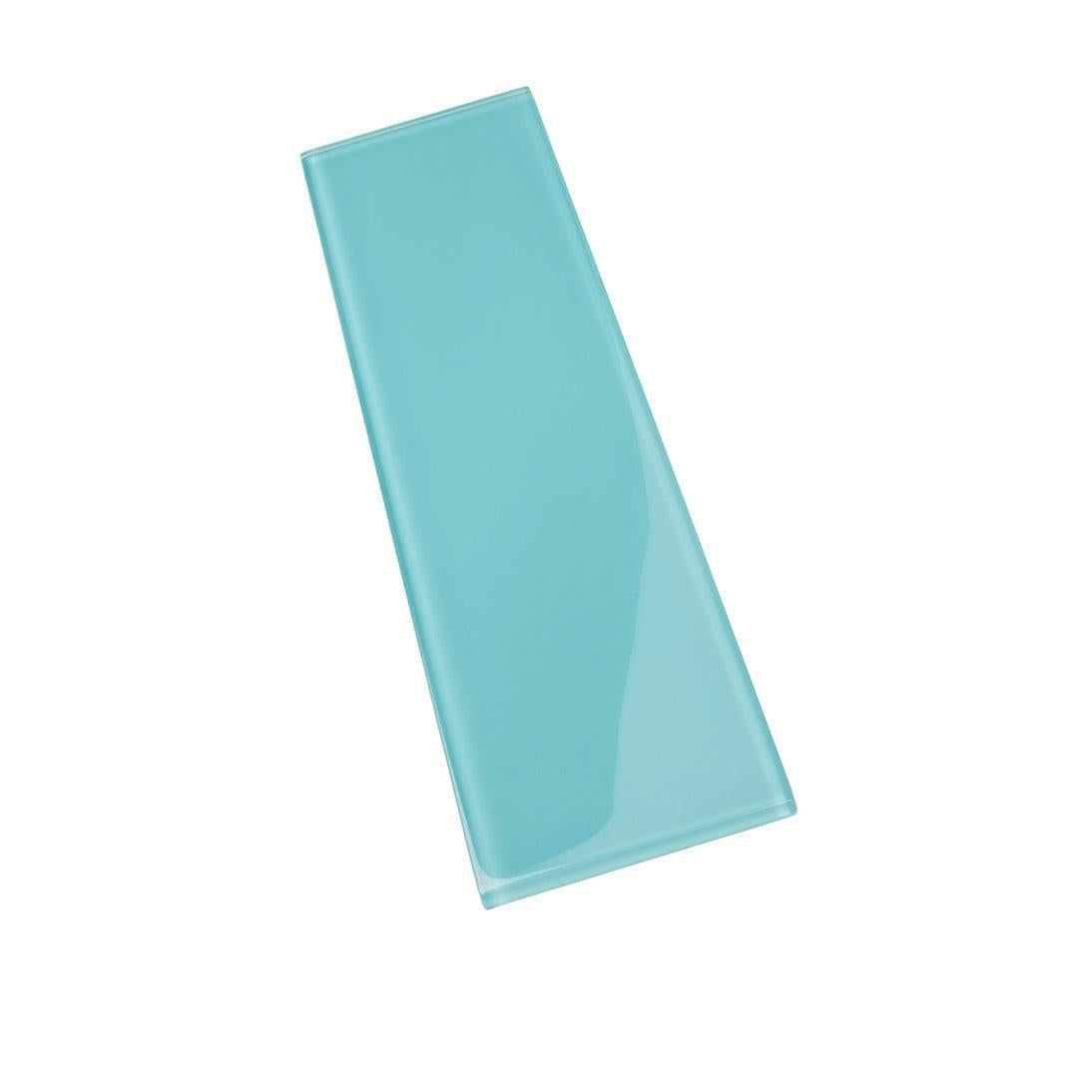 Glacier Aqua 4X16 Polished Glass Tile | Tile Club
