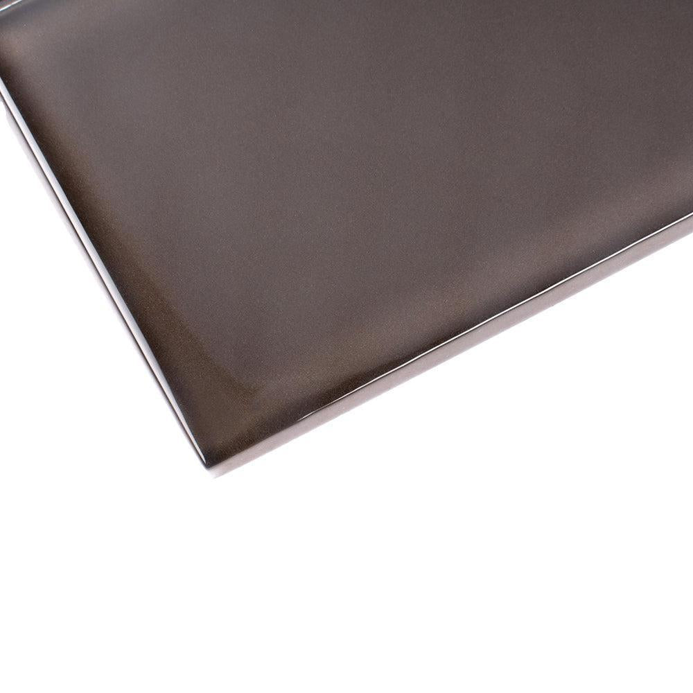 Glacier Ash Gray 3"X6" Polished Glass Subway Tile | Tile Club