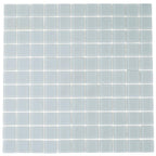 Glacier Aura Gray 1X1 Frosted Glass Tile