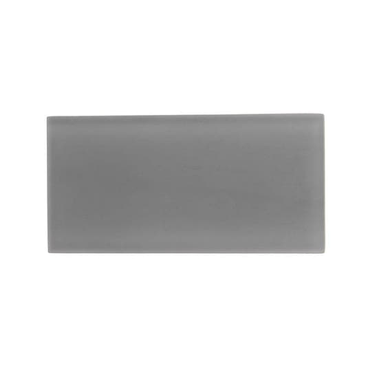 Glacier Dark Gray 3"x6" Frosted Glass Tile