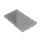 Glacier Dark Gray 3" x 6" Polished Glass Subway Tile | Tile Club