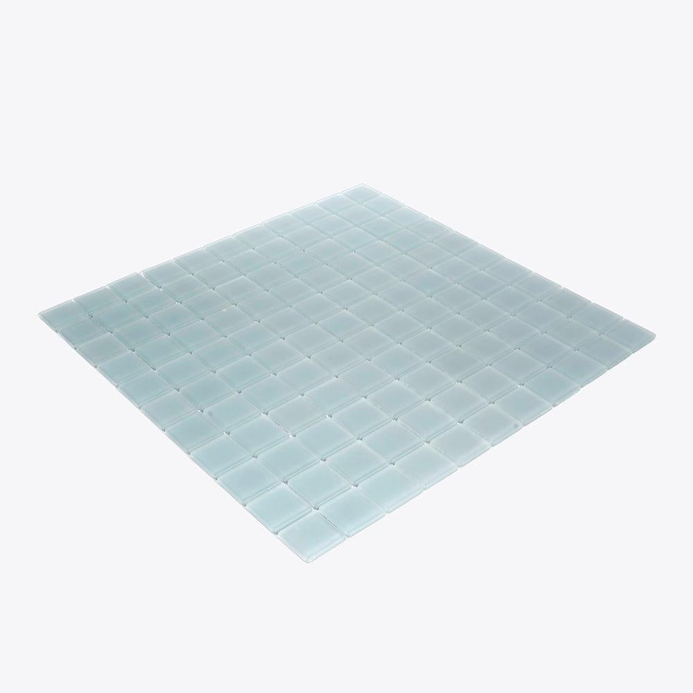 Glacier Gray 1X1 Frosted Glass Tile