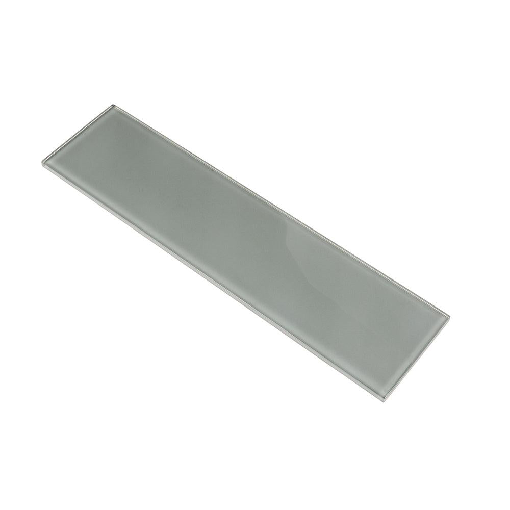 Glacier Gray 4X16 Polished Glass Tile | Tile Club