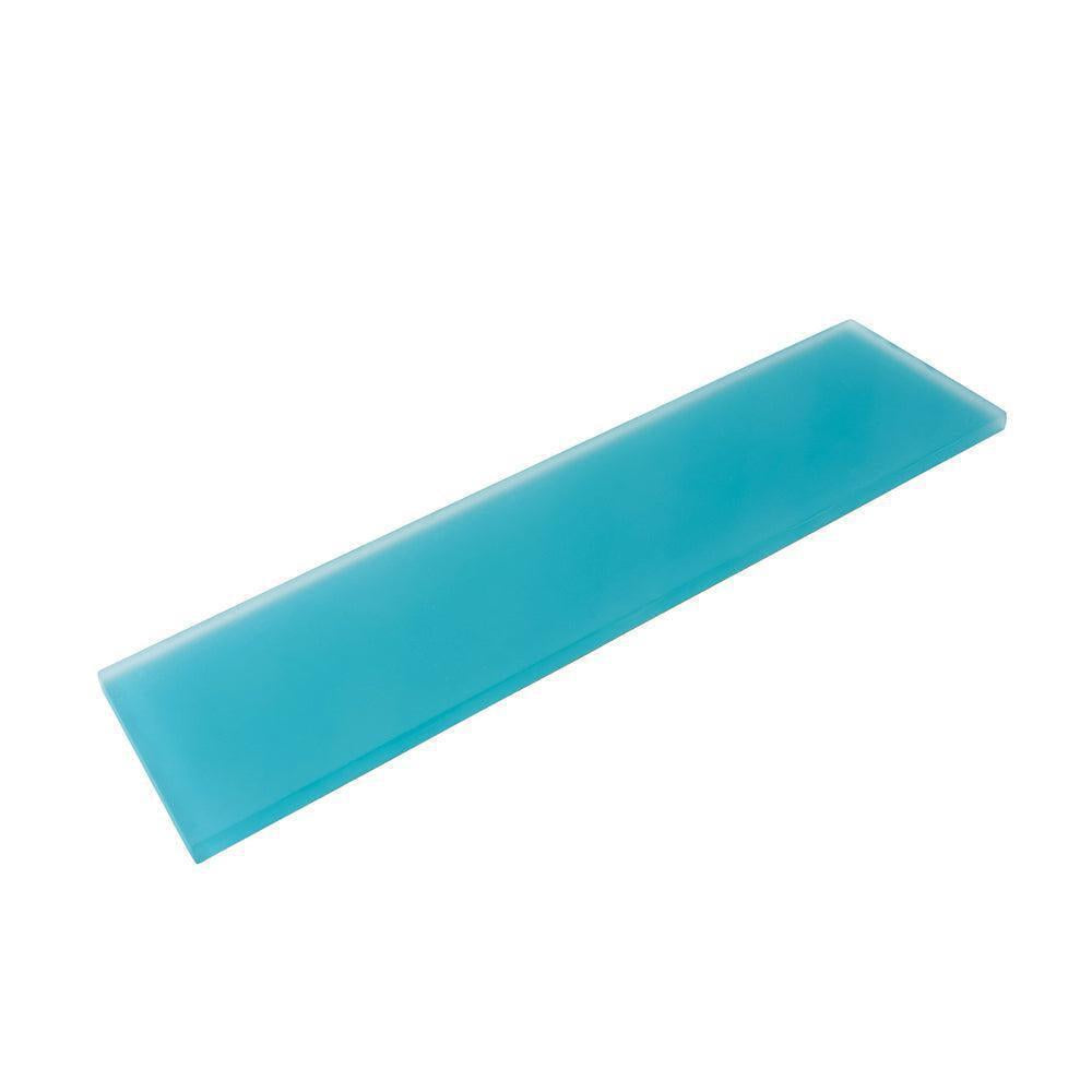 Glacier Laguna Blue 3X12 Frosted Glass Tile | Tile Club