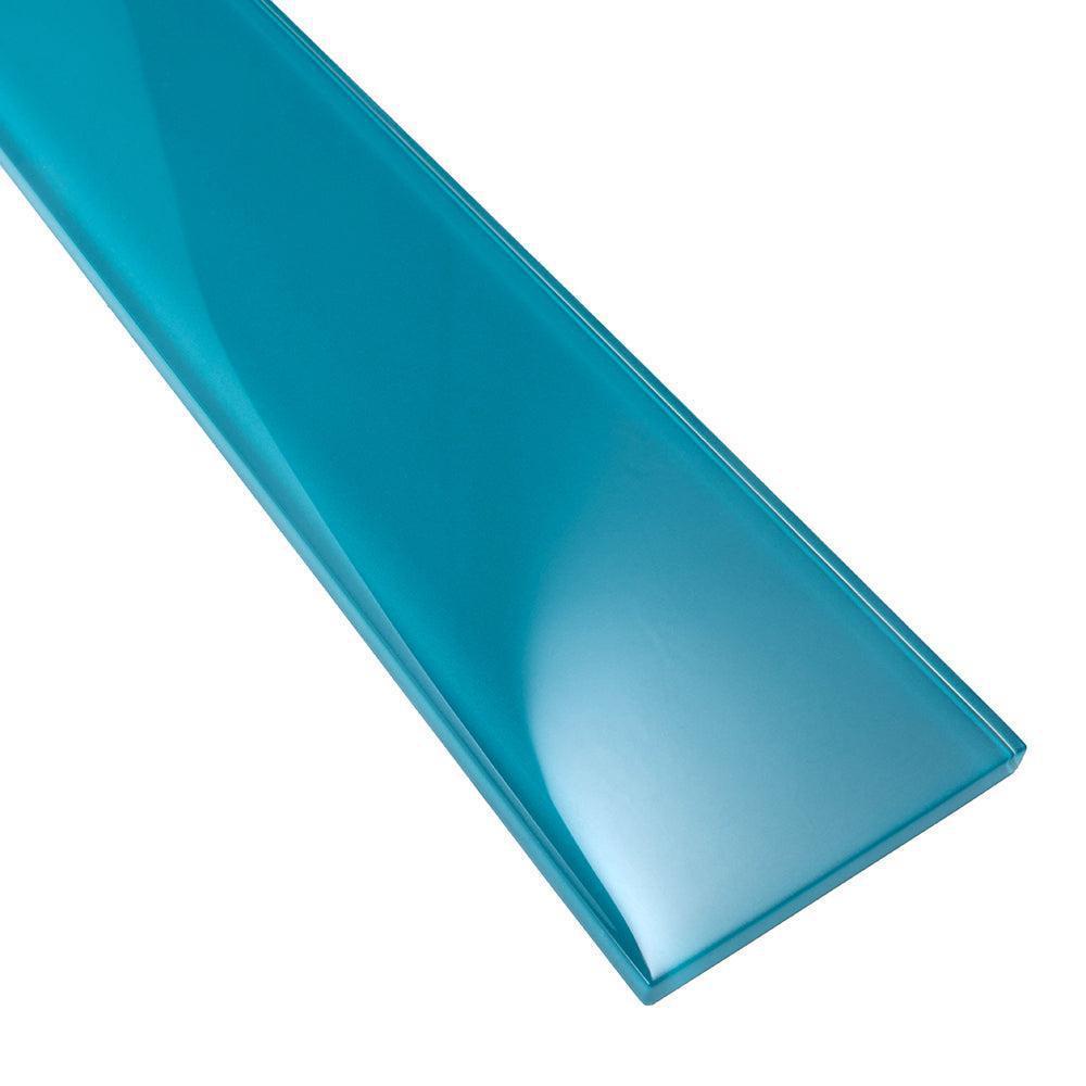 Glacier Laguna Blue 3X12 Polished Glass Tile | Tile Club