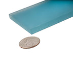 Glacier Laguna Blue 3X6 Frosted Glass Subway Tile | Tile Club