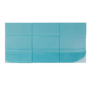 Glacier Laguna Blue 3X6 Polished Glass Subway Tile | Tile Club