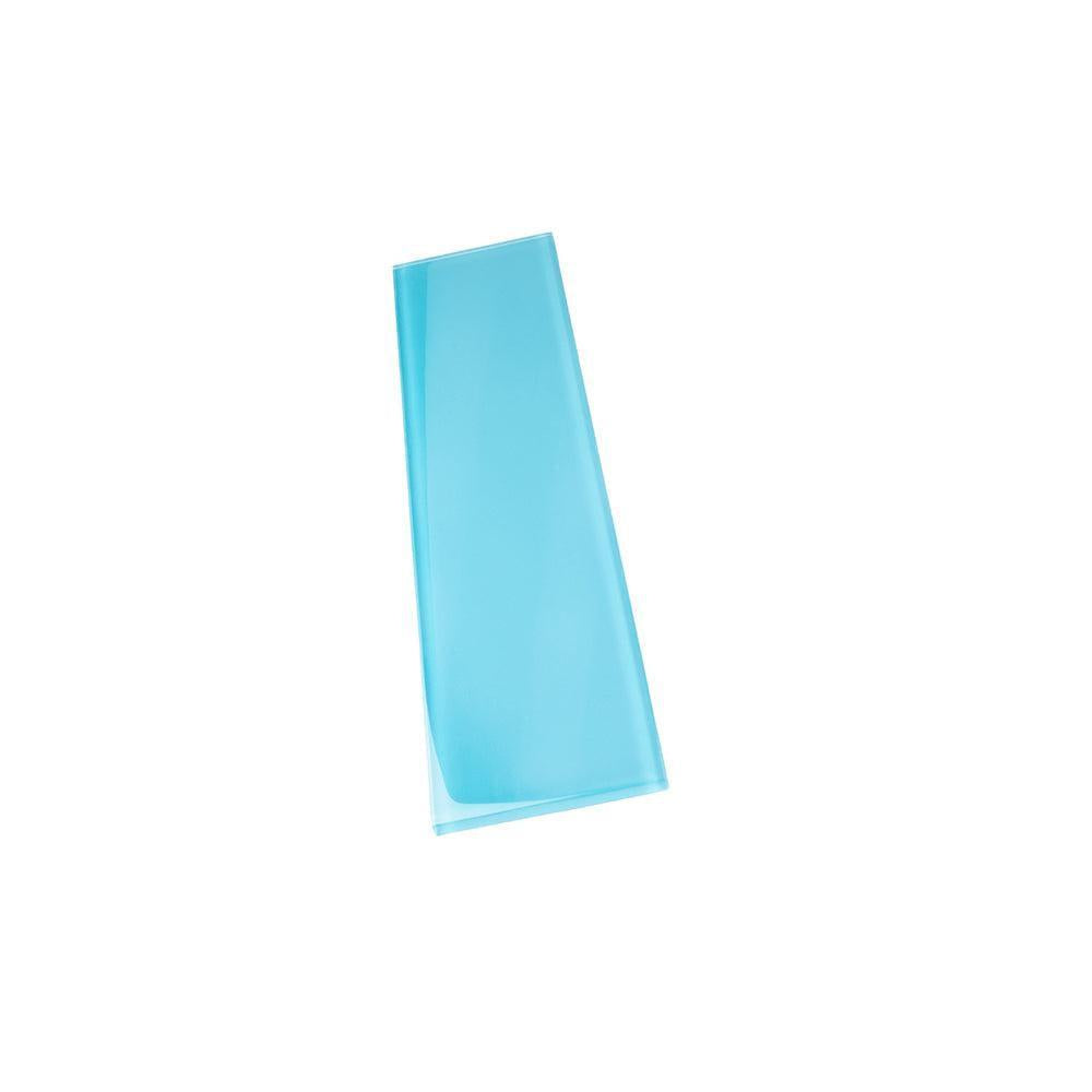 Glacier Laguna Blue 4X16 Polished Glass Tile | Tile Club