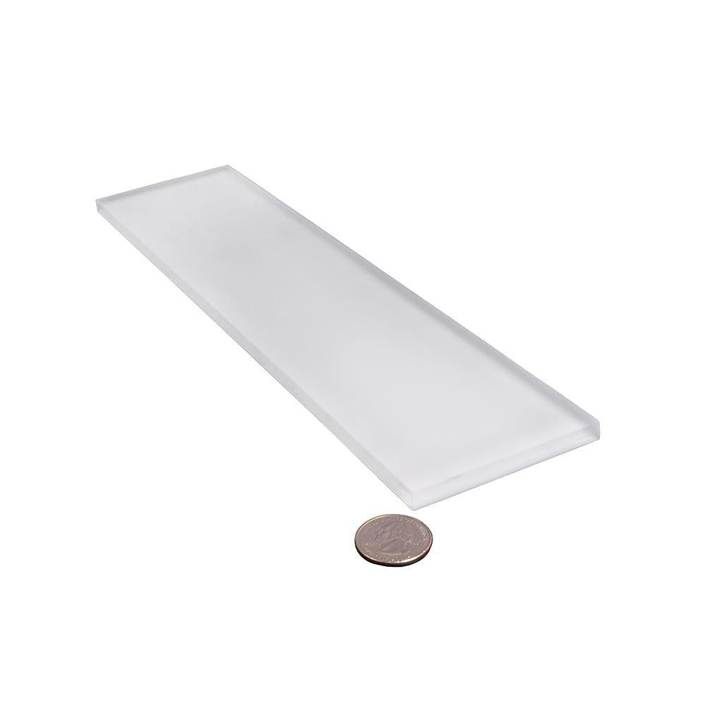 Glacier Pure White 3X12 Frosted Glass Tile | Tile Club