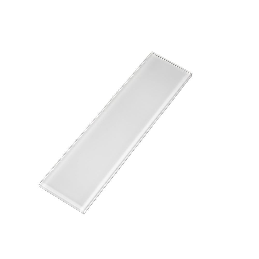 Glacier Pure White 3X12 Polished Glass Tile | Tile Club