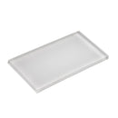 Glacier Pure White 3"x6" Frosted Glass Subway Tile | Tile Club