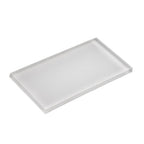 Glacier Pure White 3"x6" Frosted Glass Subway Tile | Tile Club