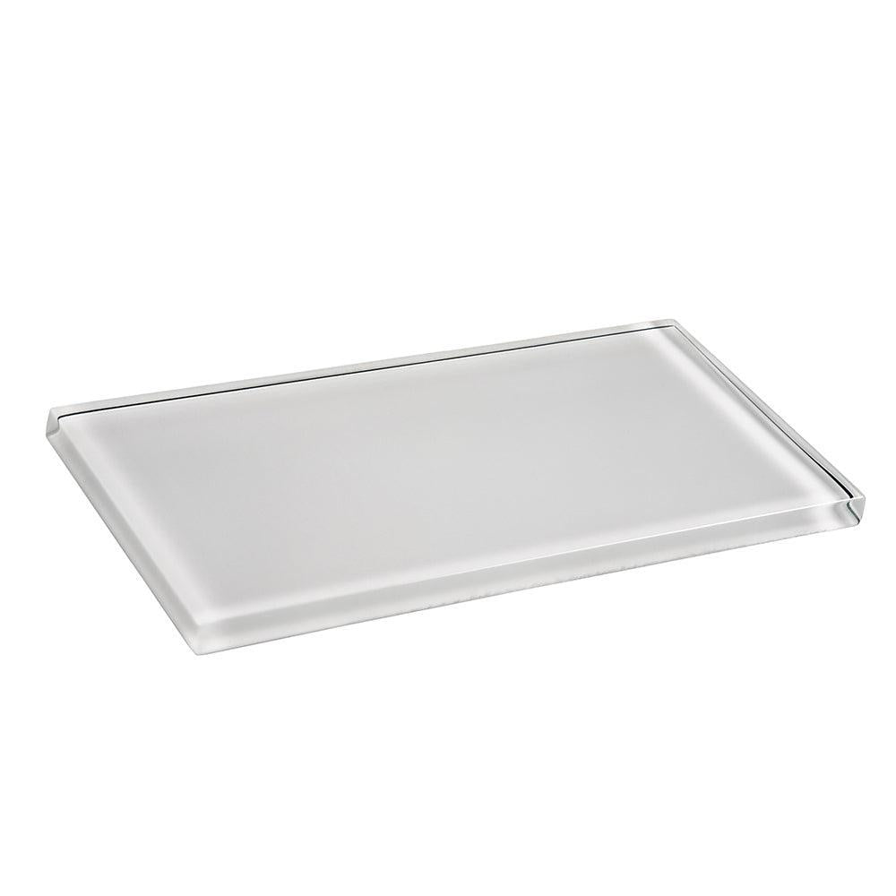 Glacier Pure White 3"x6" Polished Glass Subway Tile | Tile Club