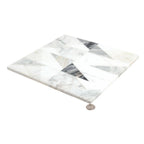 Gray and White Geometric Subway Tile Mosaic | Tile Club