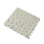Ice Cold Penny Round White Glass Bianco Carrara Tiles | Tile Club