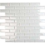 Ice White Glass Brick Tile