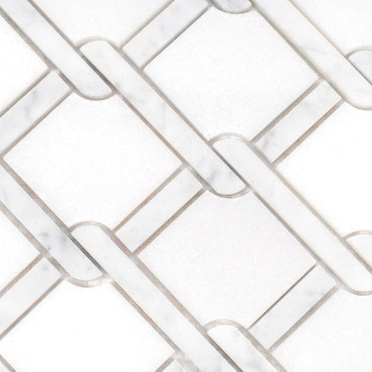 Italiano White Marble Mosaic Tile | Tile Club