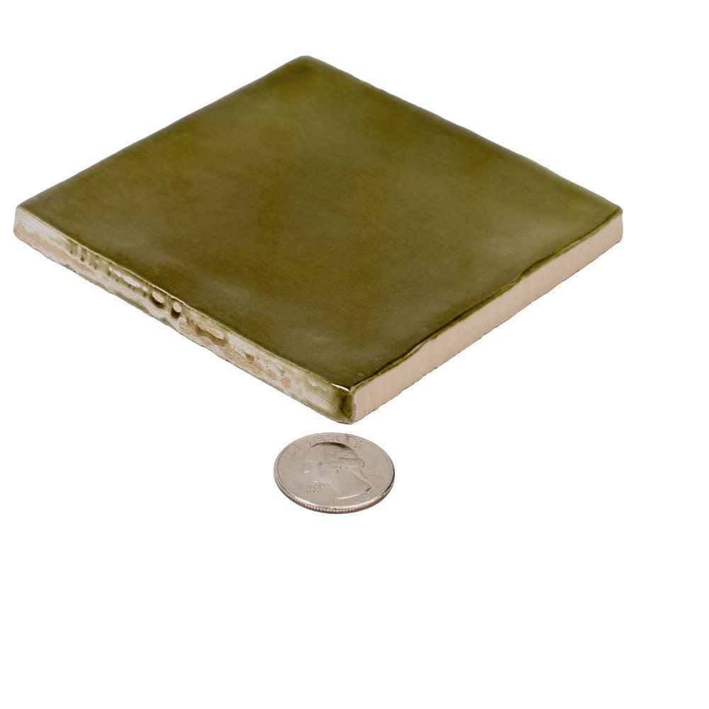 Lake Basil Ceramic Square Tile 4x4 | Tile Club