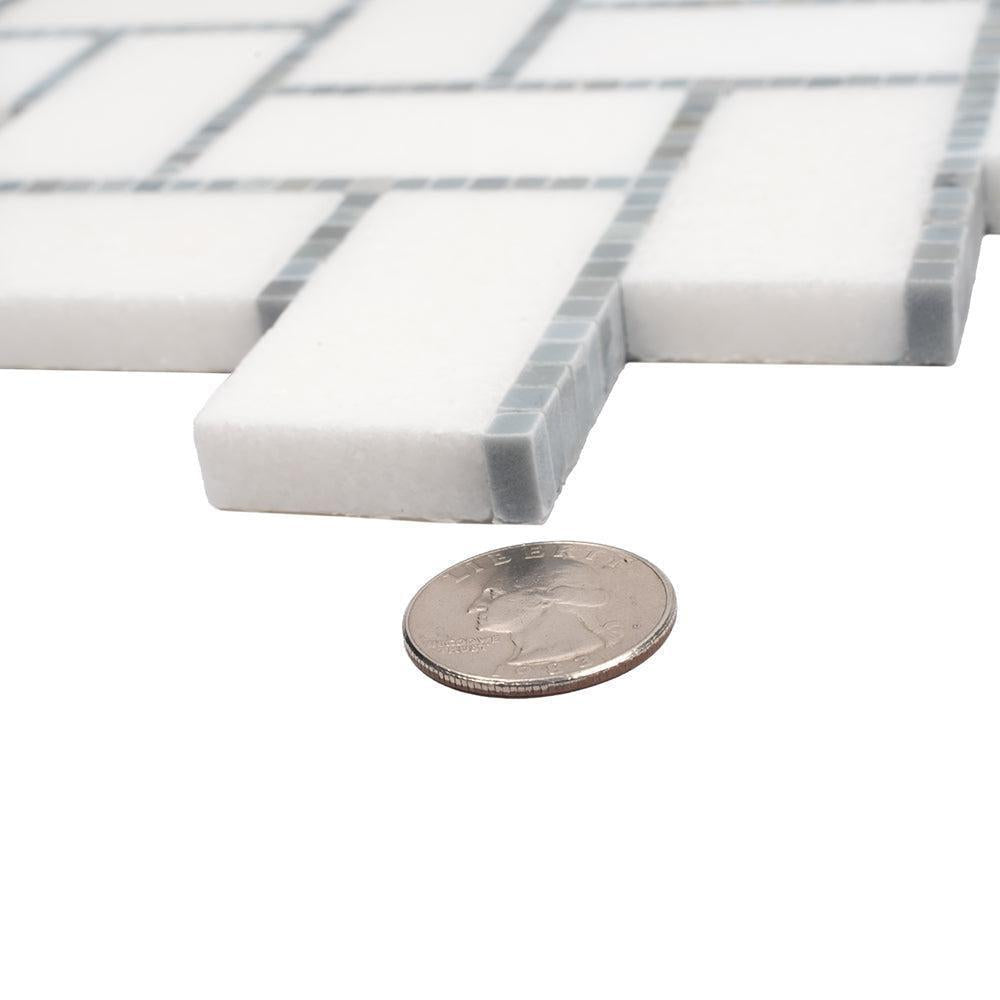 Lexington Gray Marble Mosaic Tile | Tile Club