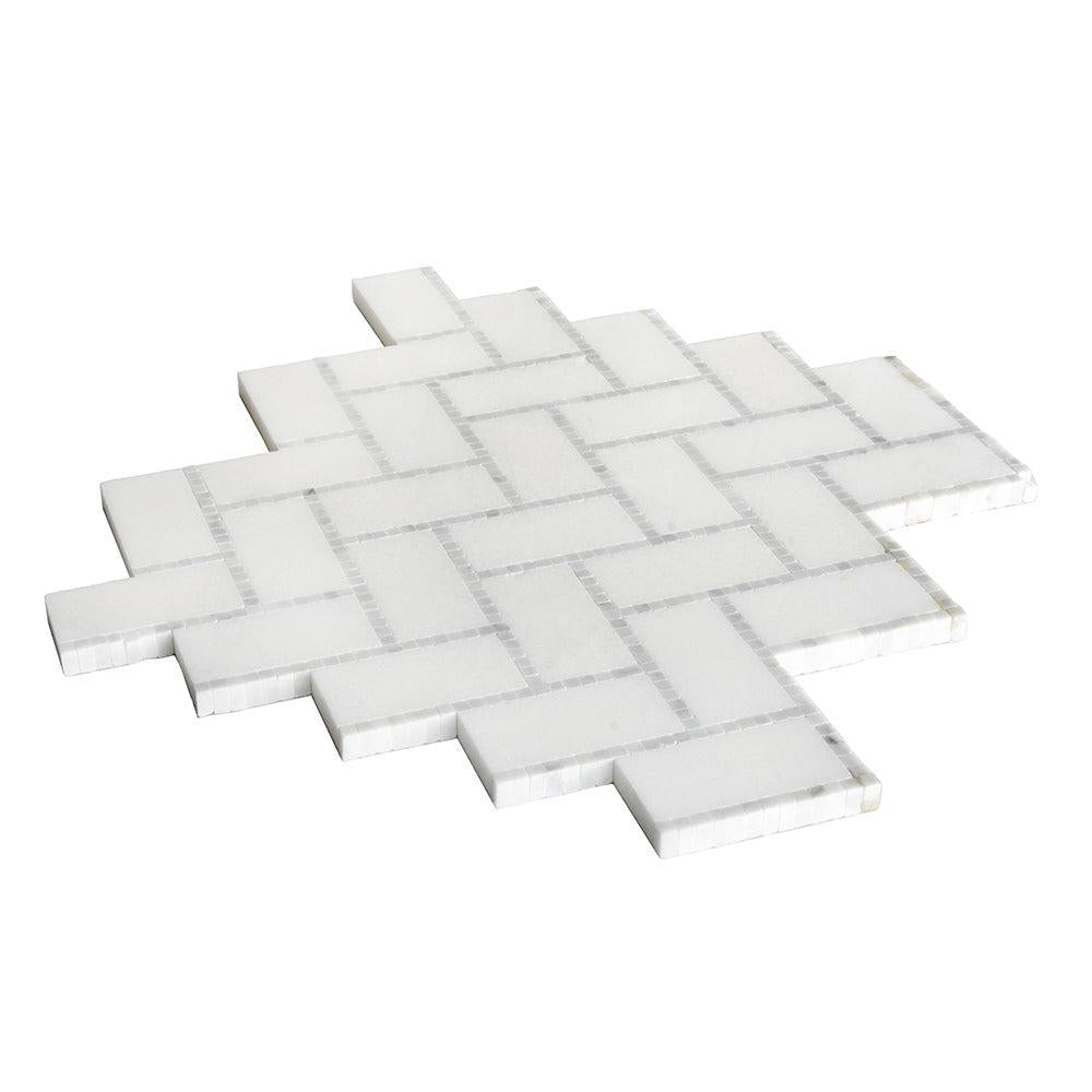 Lexington White Marble Mosaic Tile