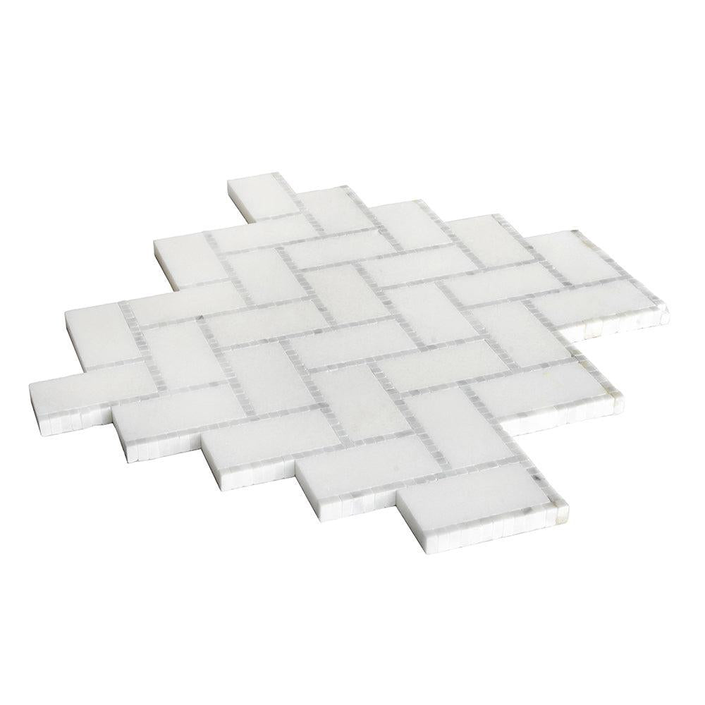 Lexington White Marble Mosaic Tile | Tile Club